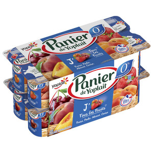 Yoplait Yaourt 0% fraise, pêche, abricot, mûre 16x130G