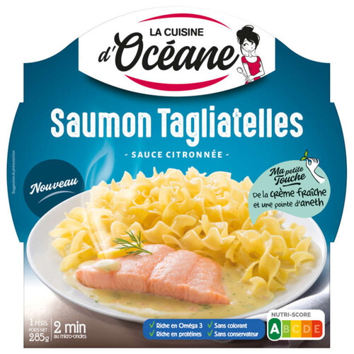 La Cuisine d'Océane Saumon Tagliatelles sauce citronnée 285g