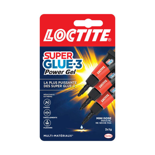 Loctite Super Glue-3 Power Flex Gel Mini X3 1G