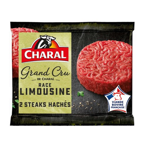 Charal Steak haché Grand Cru de race Limousine 2x130g