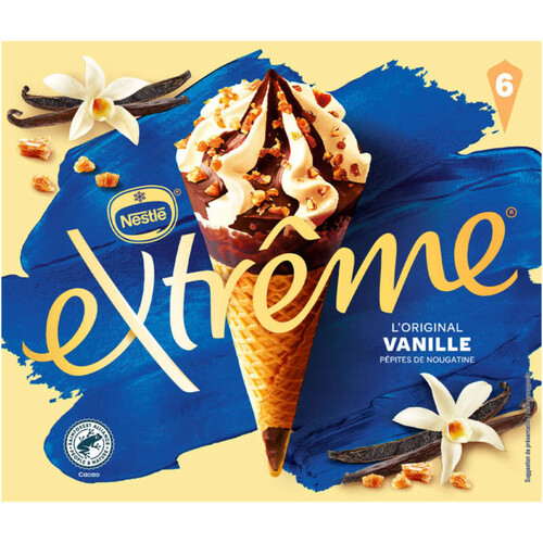 Nestlé Extrême Cônes Vanille &Nougatine 426g
