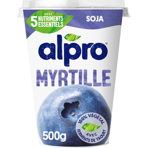Alpro Yaourt Soja myrtille 500g