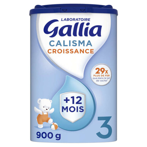 Gallia Lait De Croissance 3 En Poudre + 12 Mois 900G
