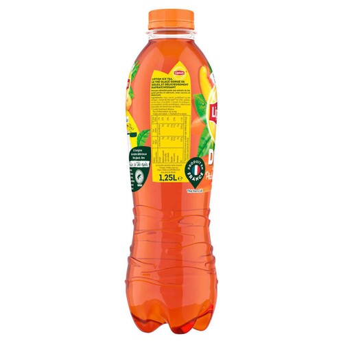 Lipton Ice Tea Thé Glacé Duo Saveur Pêche Abricot 1,25L
