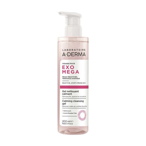 A-Derma Exomega Gel Nettoyant Calmant visage 200ml