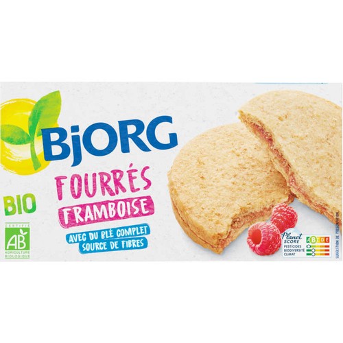 Bjorg Biscuits Fourrés Framboises Bio 175g