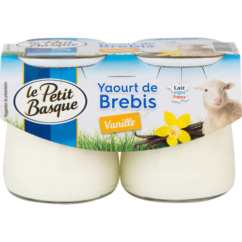 Le Petit Basque Yaourt de brebis vanille 2x125g