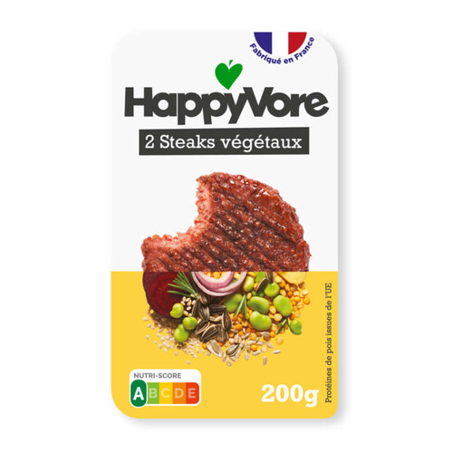 Happyvore 2 Steaks Végétaux & Gourmands 200g