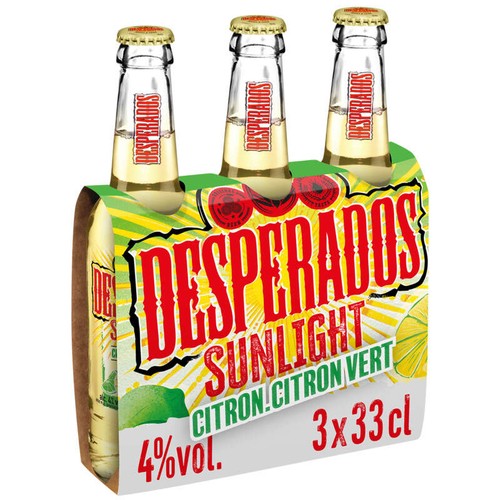 Desperados Sunlight citron & Citron vert 3x33cl