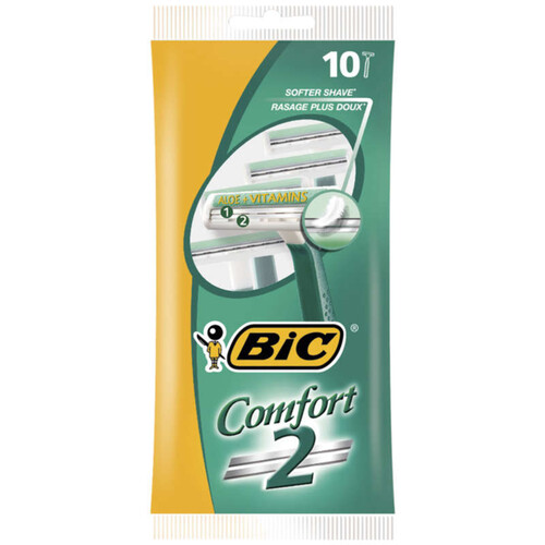 Bic Comfort 2 Rasoirs Jetables Pour Homme X10