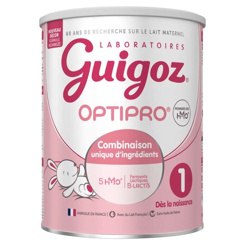 Guizo 1 Optipro Lait Infantile 1er âge dès la Naissance 830g
