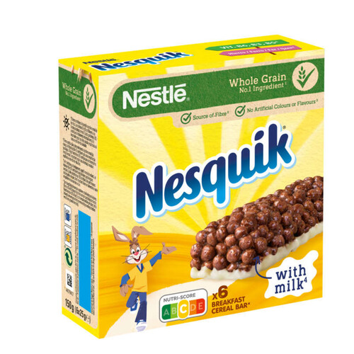 Nesquik Barres De Céréales Au Chocolat 6X25G