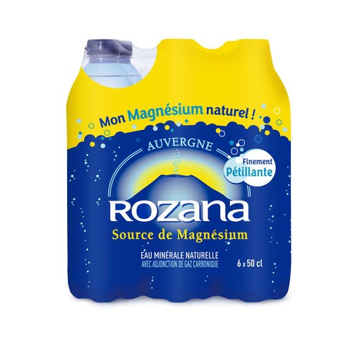 Rozana Eau Minérale Naturelle Gazeuse 6x50cL