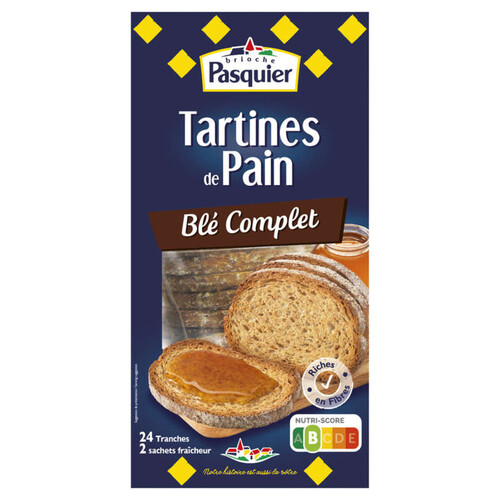 Pasquier Tartines De Pain Blé Complet 240G