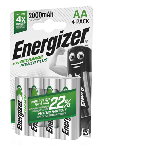 Energizer Piles Rechargeables Lr06/Aa Accu Recharge Power Plus