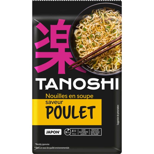 Tanoshi Nouilles De Blé Saveur Poulet 85g