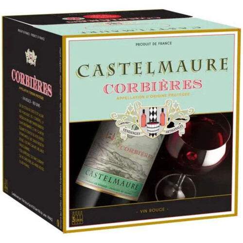 Castelmaure AOP Corbière Vin Rouge 3l