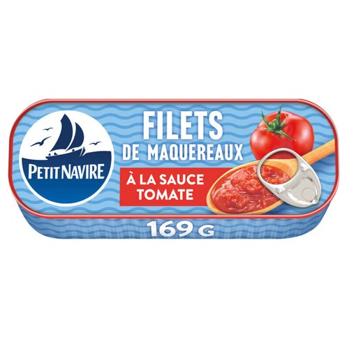 Petit Navire Filets de Maquereaux à la sauce Tomate 169g