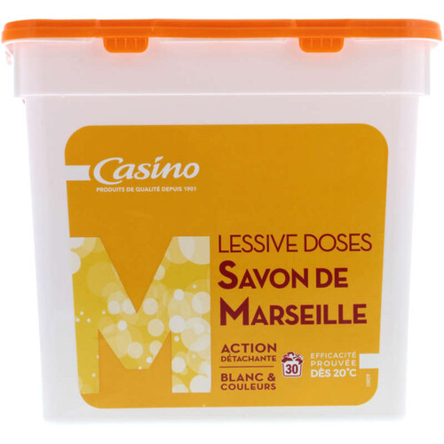 Casino Lessive Doses au savon de Marseille X30 