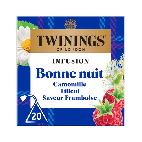 La Tisanière Infusion Bonne Nuit Camomille Tilleul Saveur Framboise
