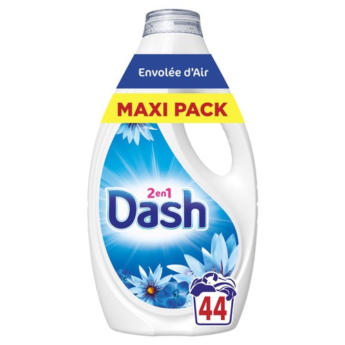 Dash Liquide détergent 2 in 1 Envolée d’Air frais x44 1,98L