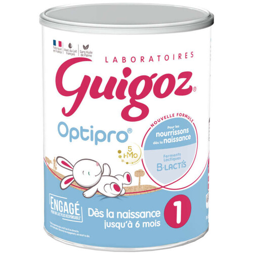 Guizo 1 Optipro Lait Infantile 1er âge dès la Naissance 830g