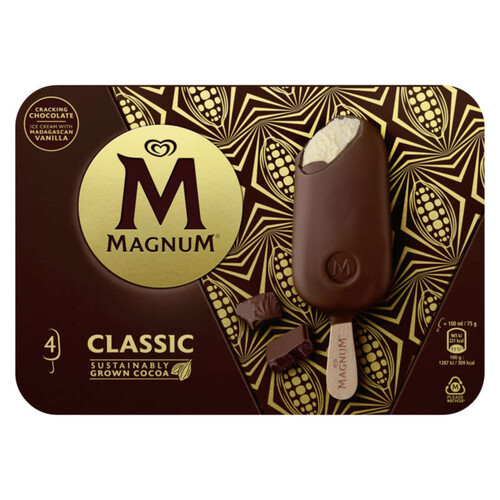 Magnum glace classic bâtonnet 4x 100ml
