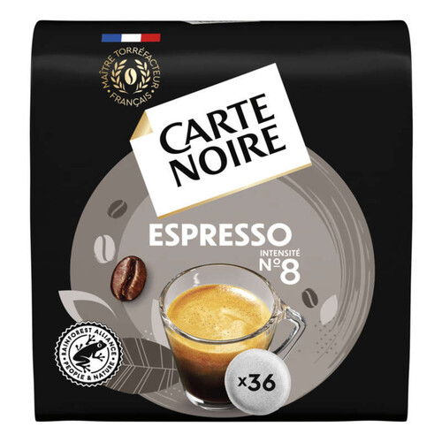 Carte Noire Café Espresso N°8 x36 Dosettes 250g