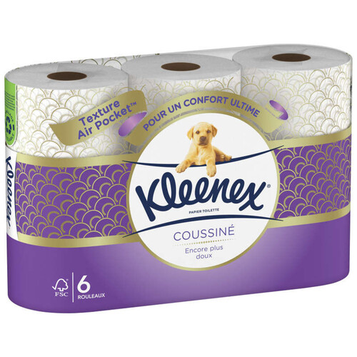 Kleenex papier toilette coussiné x6