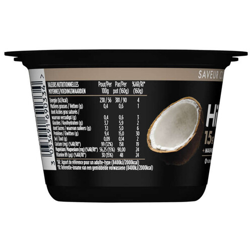 Hipro Yaourt coco protéiné 0%mg 2x160g