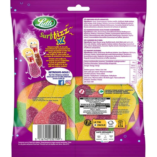Lutti Bonbons Surffizz Xl 200g