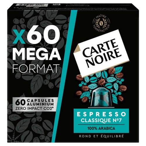 Carte Noire Café Capsules Compatibles Nespresso Espresso 7 330g