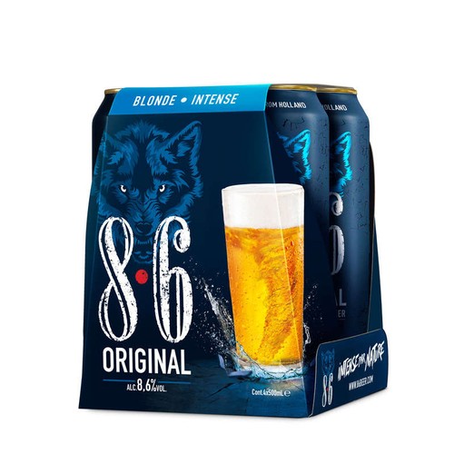 8.6 Bière Blonde Forte 4x50cl