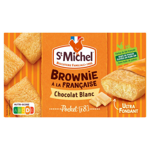 St Michel Cocotte Brownies Chocolat Blanc Individuel 240G