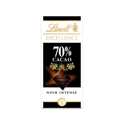 Lindt Excellence Tablette chocolat Noir 70 % de cacao 100 g