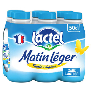 Lactel Matin Léger demi-écrémé bouteille 6x50L