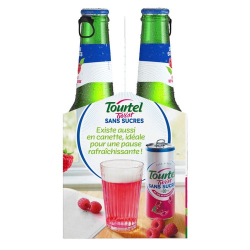 Tourtel Twist sans sucres 0.0% jus de framboise 6x27,5cl