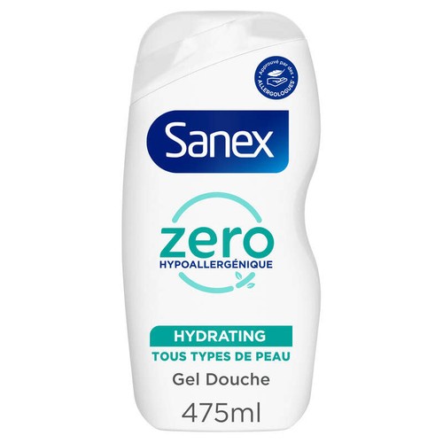 Gel Douche Sanex Zero% Tous types de peau Hydratant - 475ml