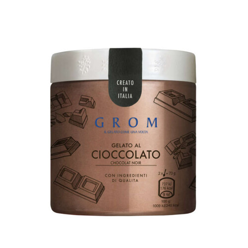 Grom Glace Pot Chocolat Noir 336g