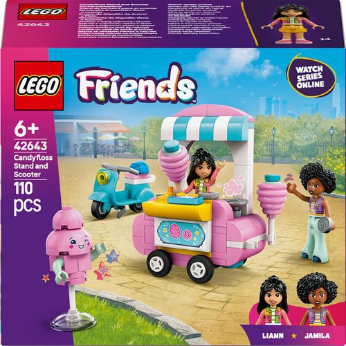 LEGO Friends Stand de Barbes à Papa et Scooter 6+