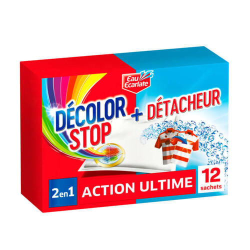 Eau Ecarlate Décolor Stop + Détacheur, X12