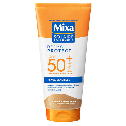 Mixa crème dermo peaux sensibles SPF50+ tube 175ml