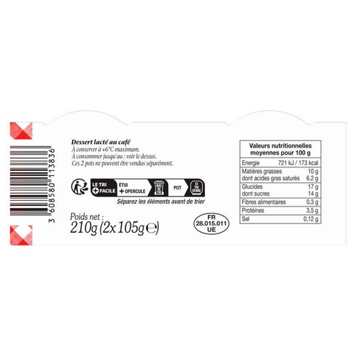 Bonne Maman Liégeois Café 2x105g