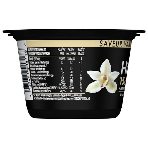 HiPRO Yaourt Vanille 15g Protéines 2x160g