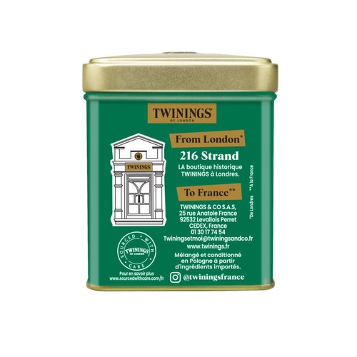 Twinings Gunpowder Thé Vert Nature D'Orient 200g