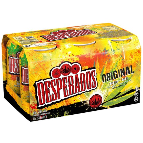 Desperados Bière Aromatisée À L'Agave 5°9 6x33cl
