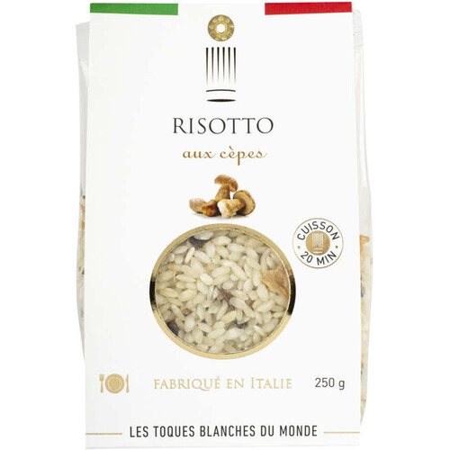 Les Toques Blanches Du Monde Risotto Aux Cèpes & Riz Carnaroli 250G