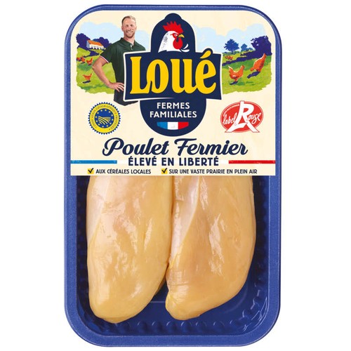 Loué Filet de Poulet fermier jaune x2 240g