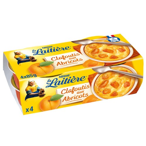 La Laitière Clafoutis aux Abricots 4x85g