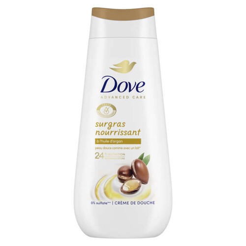 Dove Advanced Care Crème de Douche Surgras Nourrissant Huile d'Argan 225ml